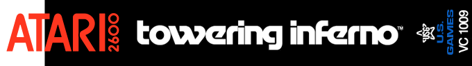 Towering Inferno logo for Atari 2600